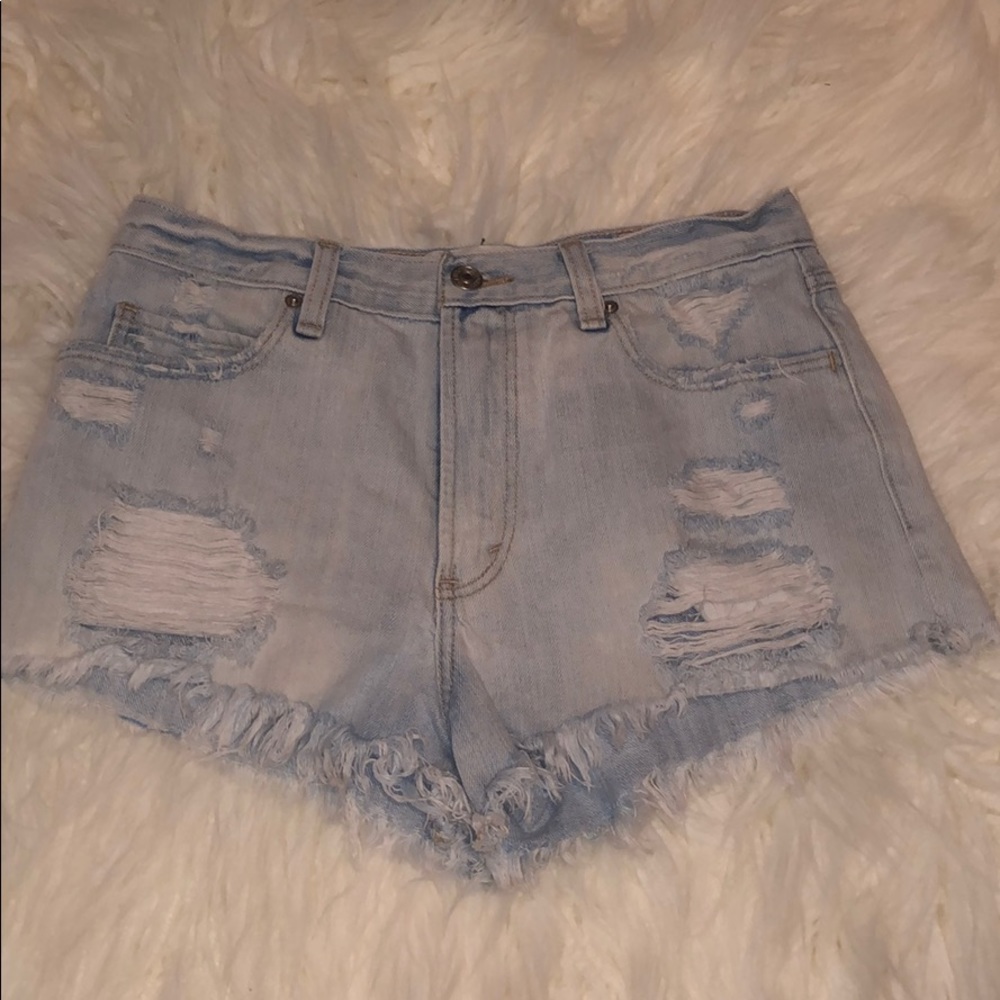 Light Wash Denim Shorts